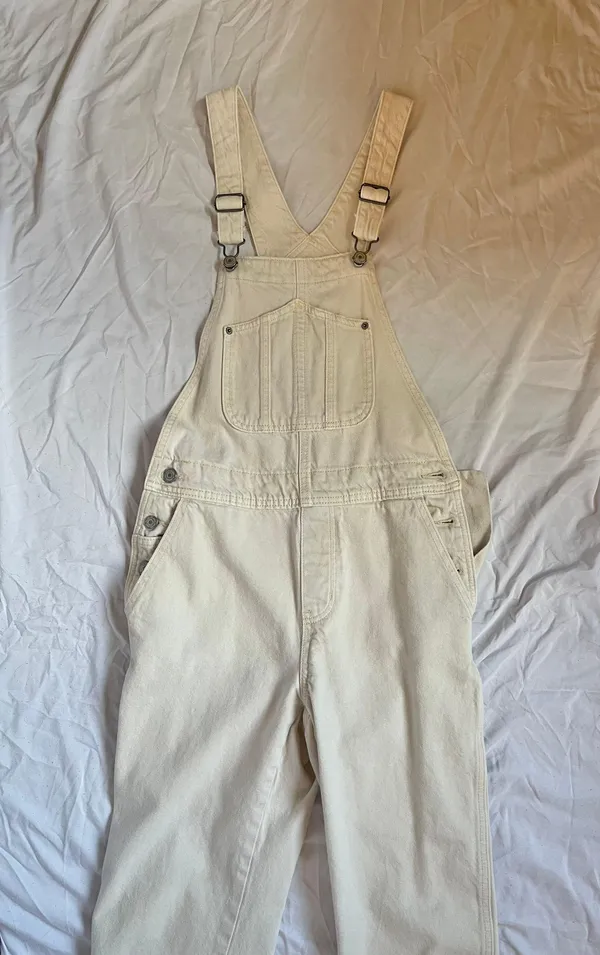 Old Navy Cream Overalls - Image 3