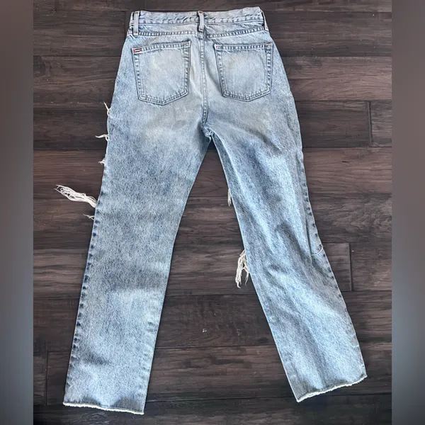 Alice + Olivia Blue Denim Jeans - Image 3