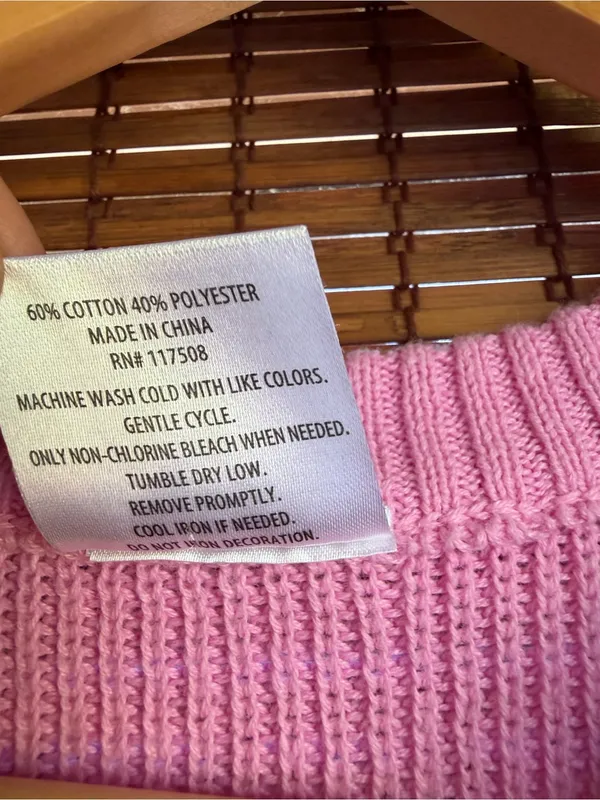 Hello Kitty Pink Checkered Knit Sweater Vest Size Small Sanrio - Image 4