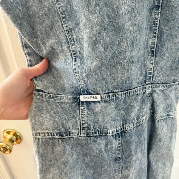 Vintage Rampage Acid Wash denim dress - Image 8