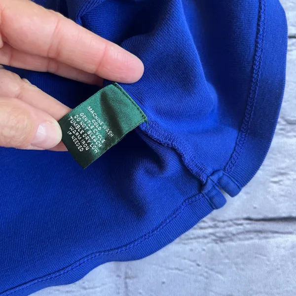 Ralph Lauren Royal Blue Long Sleeve Knit T-Shirt Shirt Top 1X - Image 6
