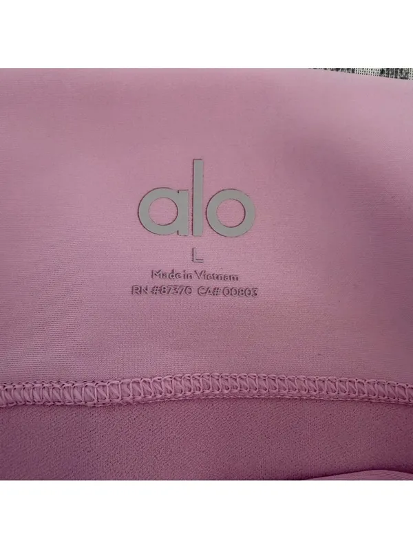 Alo Yoga Airlift Extreme High Waist All Nighter Legging Sugarplum Pink Sz Large - Image 6