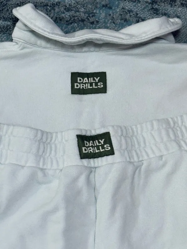 Daily Drills Set Oversized Collared Crew & Super Shorts Surf XS/S - Image 3