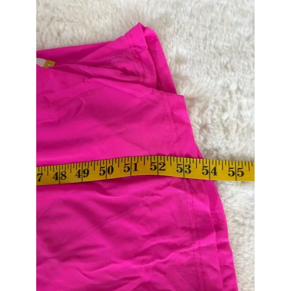 Lulus Epitome of Allure Hot Pink Mesh Strapless Ruched Maxi Dress Size Medium - Image 7