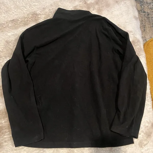 The North Face 1/4 Zip Pullover Fleece Sweatshirt Women's Medium Black - Image 6