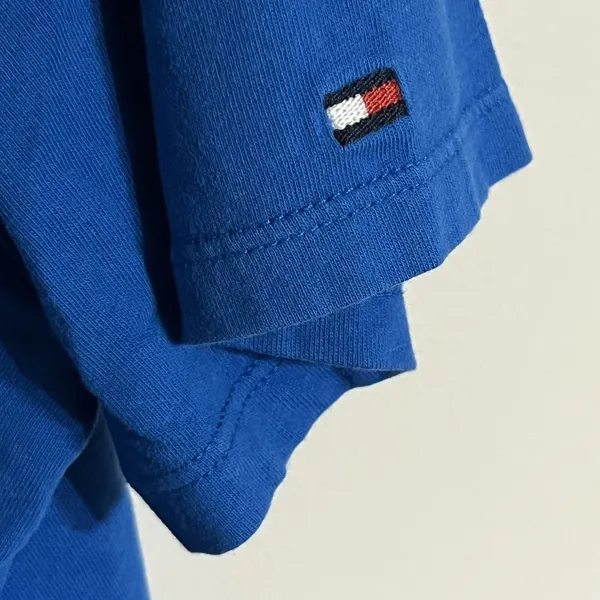 Tommy Hilfiger Blue Graphic T-shirt Short Sleeve Woman's Size Large‎ - Image 3