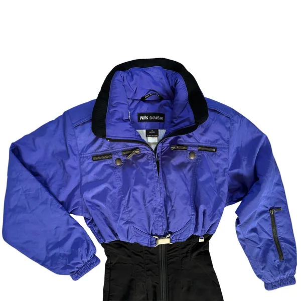 One Piece NILS Vintage Purple Ski Suit 4P - Image 4
