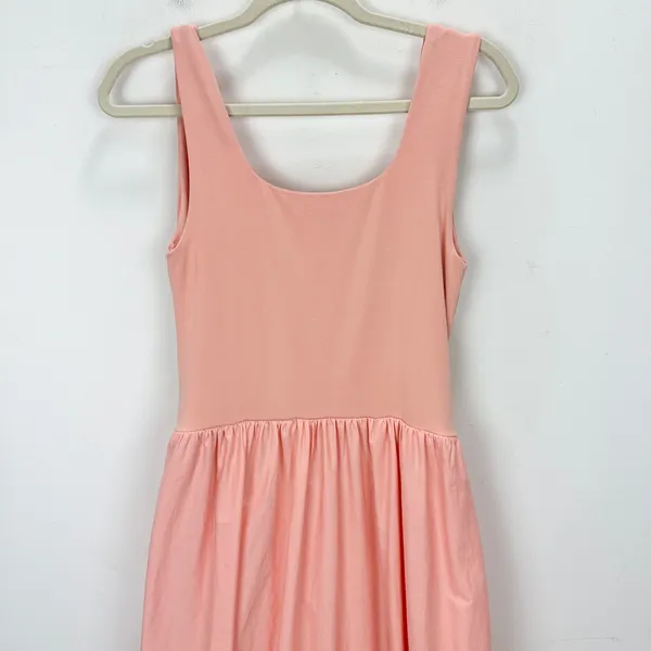 J.Crew Drop Waist Mixy Dress Midi Cotton A Line Minimalist Blush Pink Small NWT - Image 10