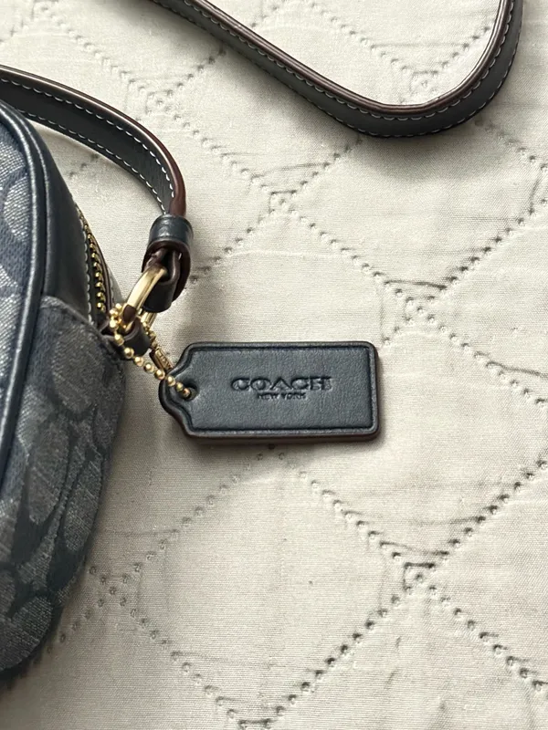Coach Mini Jamie Camera Bag in Navy Blue - Image 9