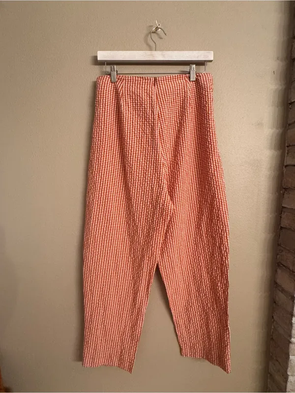 Free People Westside Seersucker Gigham Pants - Image 4