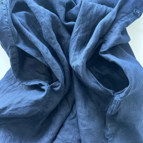 J. Crew dress size Extra Small blue linen cabana coverup - Image 8