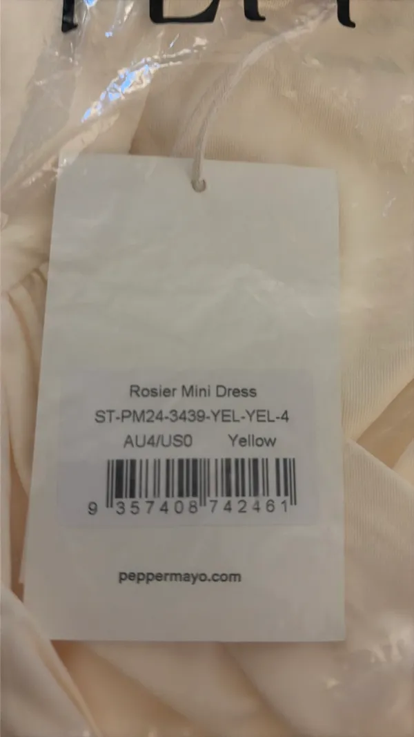Yellow Peppermayo Dress Mini - Image 3