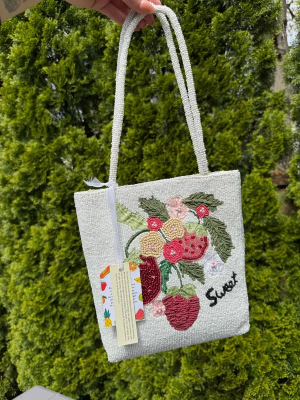 Viral beaded sweet bag White - Image 8