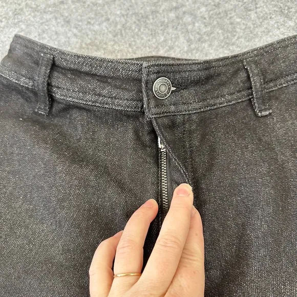 Z Supply Rilynn Wide Leg Trouser Pants Black Sand Denim Women's Size 26 NWT‎ - Image 3