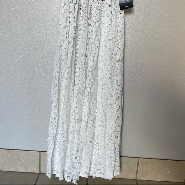 Lulu’s Love of details white lace Dress SZ XS - Image 4