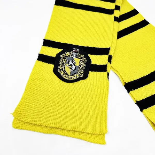 Hot Topic [Harry Potter] Wizarding World Hufflepuff Yellow Striped Scarf Hogwarts Cosplay - Image 3