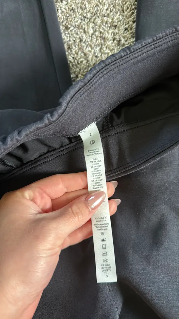 Black soft Lululemon Joggers  - Image 2
