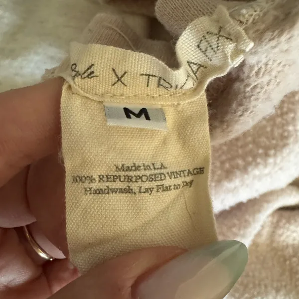 Free People Tricia Fix Fruit Crewneck Sweatshirt Sz Medium Cherry‎ - Image 6