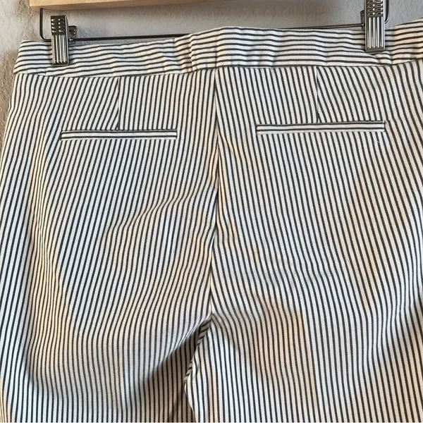Adrianna Papell Women's 10 Straight Leg‎ Pinstripe Dark Grey/White Work Pants - Image 7