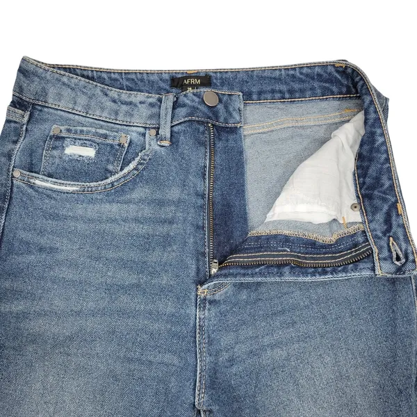 AFRM Womens Bell Bottom Jeans‎ Size 28 Distressed High Rise Flare Denim - Image 6