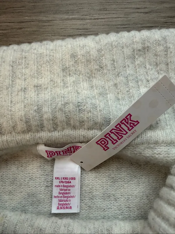 NWT PINK Victoria's Secret Comfy Girl Off The Shoulder Sweater - Image 3
