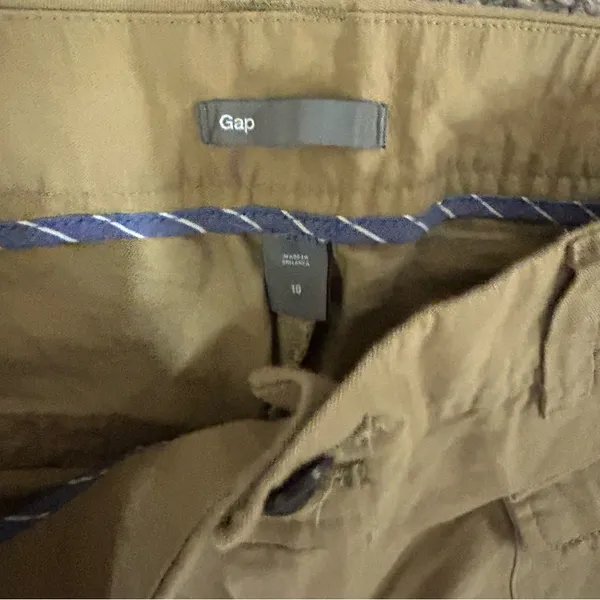 GAP Khaki Wide-Leg Pants size 10 NWT - Image 3