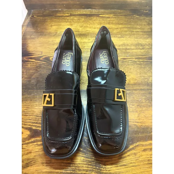 Franco Sarto‎ Black Gloria Patent Loafers Size 9.5 - Image 2