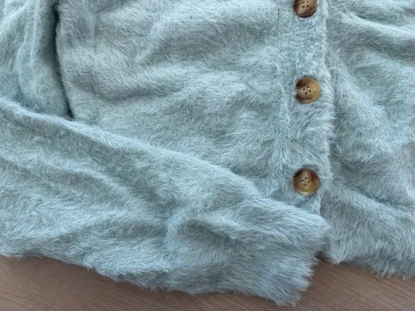 Altar'd State Cropped Baby Blue Sweater - Image 2