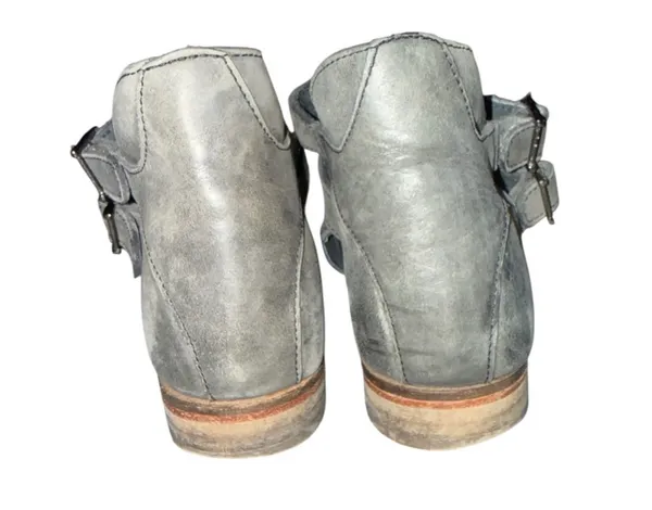 Free People Braeburn Leather Boho Booties Ankle Boots Size 37 7 - Image 4
