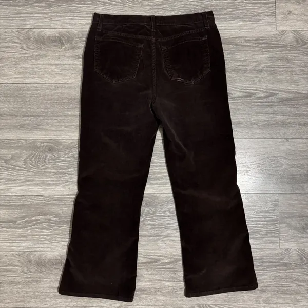 NYDJ 32x27 in Brown High Rise Corduroy Bootcut Pants 12P P600 Boho Made‎ in USA - Image 2