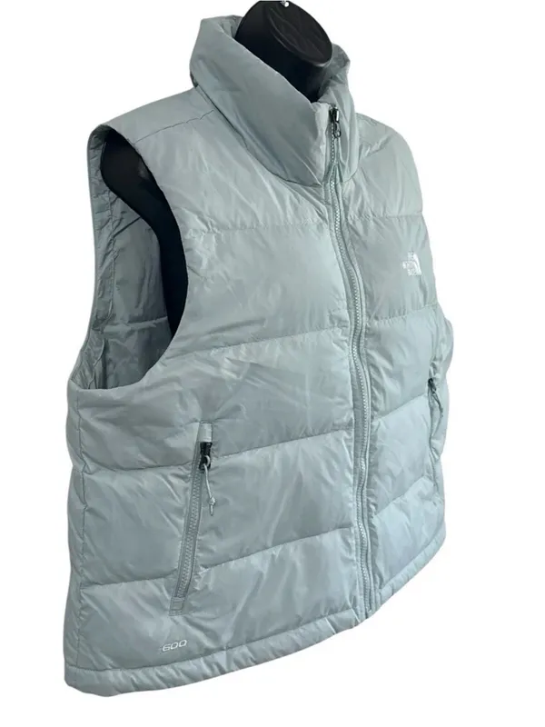 The North Face Women’s 600 Down Vest Mint Green Size XL Great Condition - Image 6