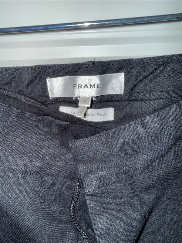 Frame Trousers Le Crop Mini Boot Pants Size 2 - Image 2