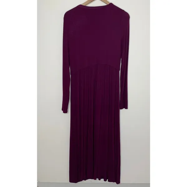 Hatch The Softest Rib Nursing Purple Maternity Nursing Dress Size 3 or Large - Image 3