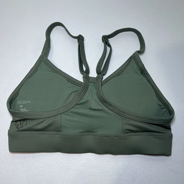Viicaya Vii‎ Sports Bra Racerback Size iii Sage Athletic Activewear Gym Yoga - Image 3