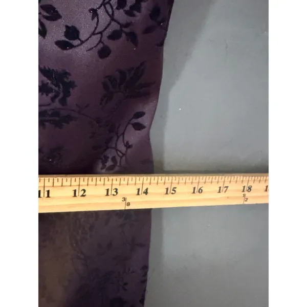 Purple‎ Black Floral Velvet Flocked Cheongsam Qipao Whimsigoth Sheath Dress - Image 7