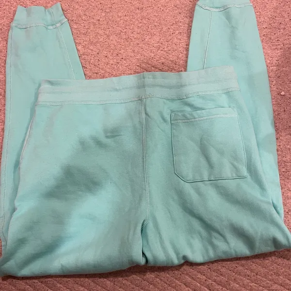 Beauty for ashes living testimony womens Aqua Joggers - Image 4