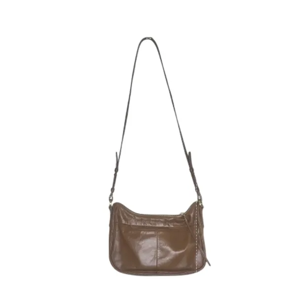 HOBO VTG Leather Crossbody Bag Brown Timeless Everyday Travel Work Minimalistic - Image 4