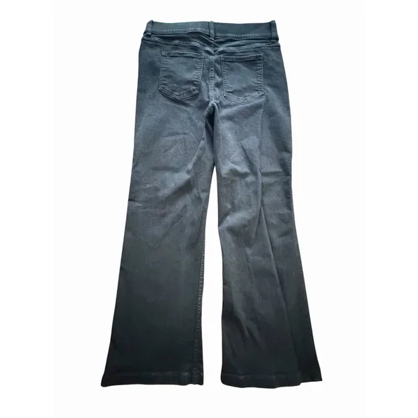 SPANX Jeans Women's Large Black Dark Wash Bootcut Two Pocket Denim #EEE1-1 - Image 8