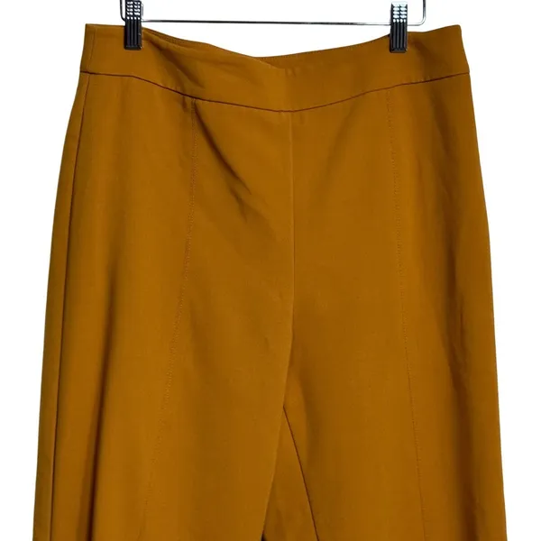 ANN TAYLOR Women's‎ Ochre Wide Leg Cropped Pants Size 8 - Image 3
