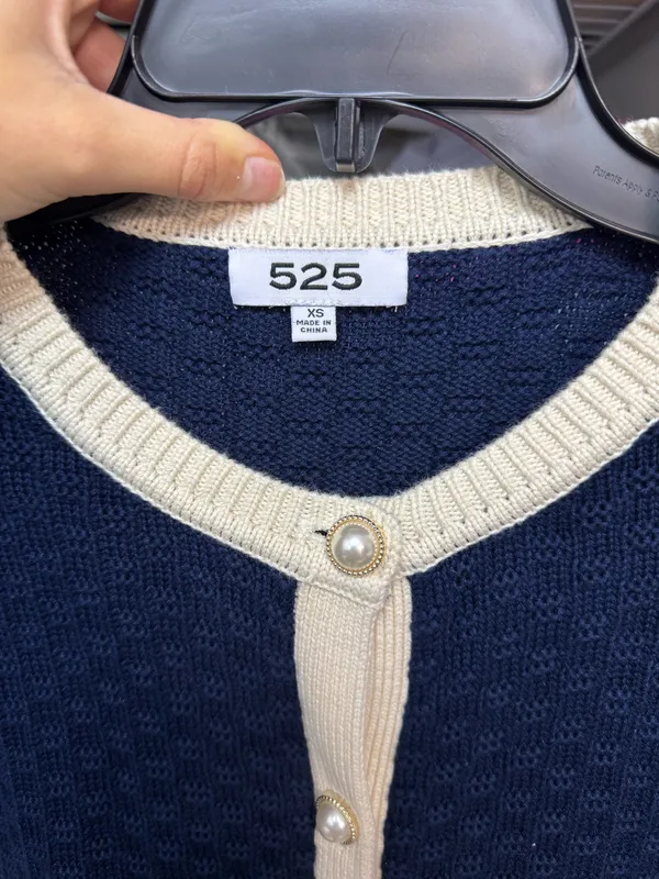 525 contrast trim trophy cardigan  - Image 6