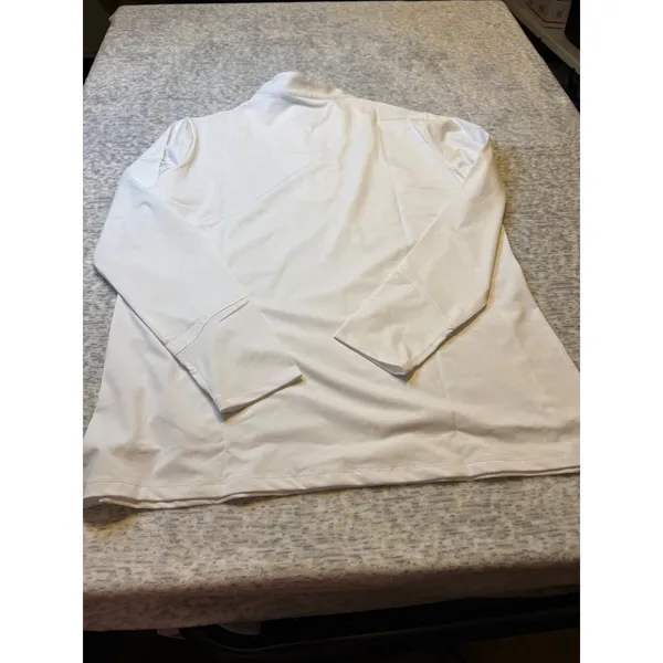 Sport Haley Womens White Long Sleeve 1/4 Zip‎ Golf Pullover Top XL NWT - Image 4