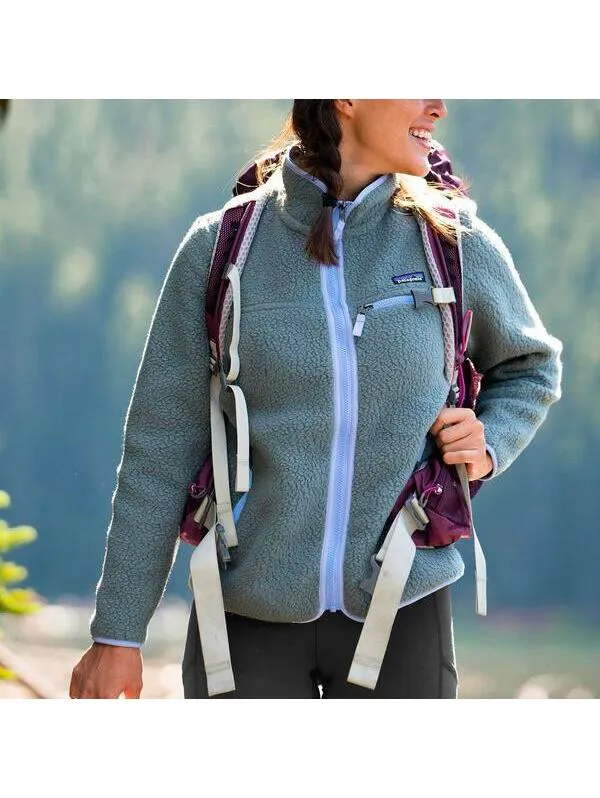 Patagonia Retro Pile Jacket NOUVEAU GREEN Women's XS - Image 2