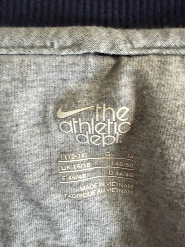 Nike The Athletic Department Full Zip Black Y2K Track Jacket Size Large - Image 5