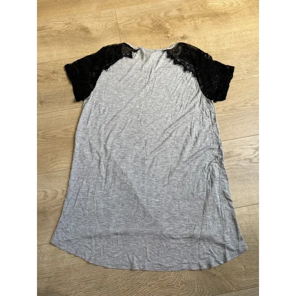 EUC Womens Harley Davidson Motorcycle Top Black Lace short sleeve Eagle size M - Image 2