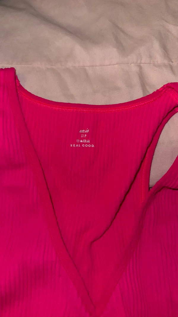 Small Aerie Hot Pink Cinched Crop Top - Image 3