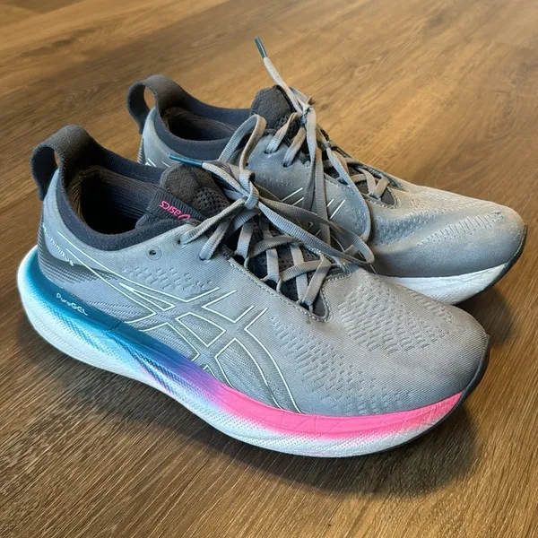 Asics Gel-Nimbus 25 Women's athletic Running Shoes Size 9.5‎ Gray - Image 4
