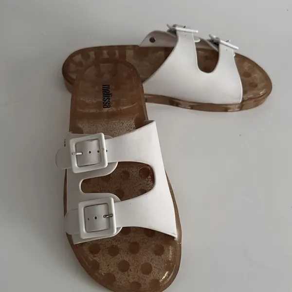 Melissa Wide Slide Sandals EUC - Image 4