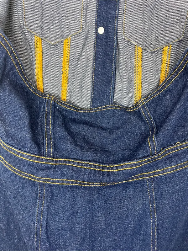 Future Collective Alani Noel Sleeveless Collared Denim Mini Dress - Size 4 - Image 11