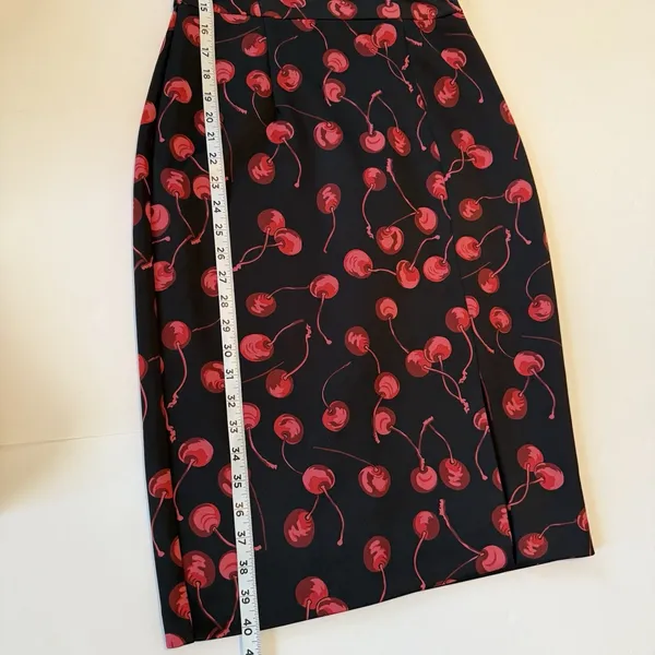 Betsey Johnson Dress Sz 4 Rockabilly Pinup Retro Cherry‎ Print Bombshell 50s 60s - Image 14
