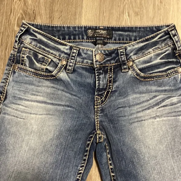 Silver Jeans Aiko women’s blue jeans capris size W28 - Image 3